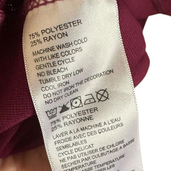 Tommy Bahama Men’s Firewall Half-Zip Sweatshirt Burgundy Sporty size XXL - Picture 6 of 9